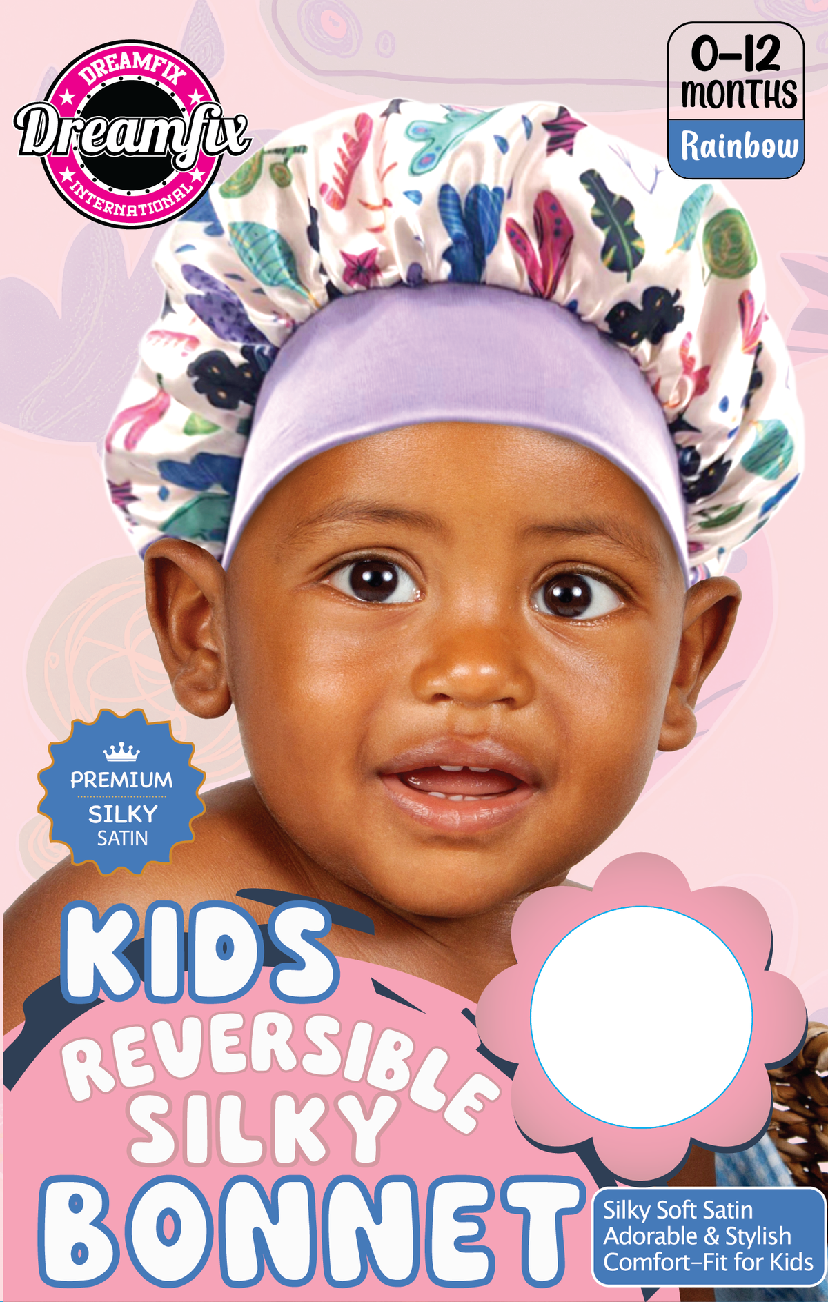 Dreamfix Kids Reversible Silky Bonnet