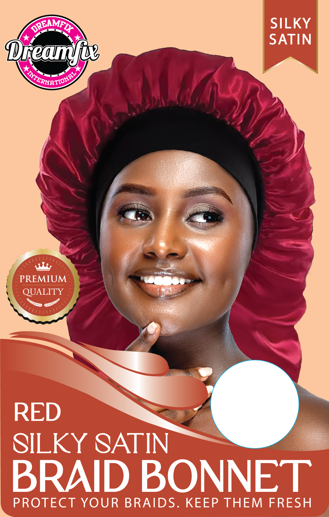Dreamfix Silky Satin Braid Long Bonnet