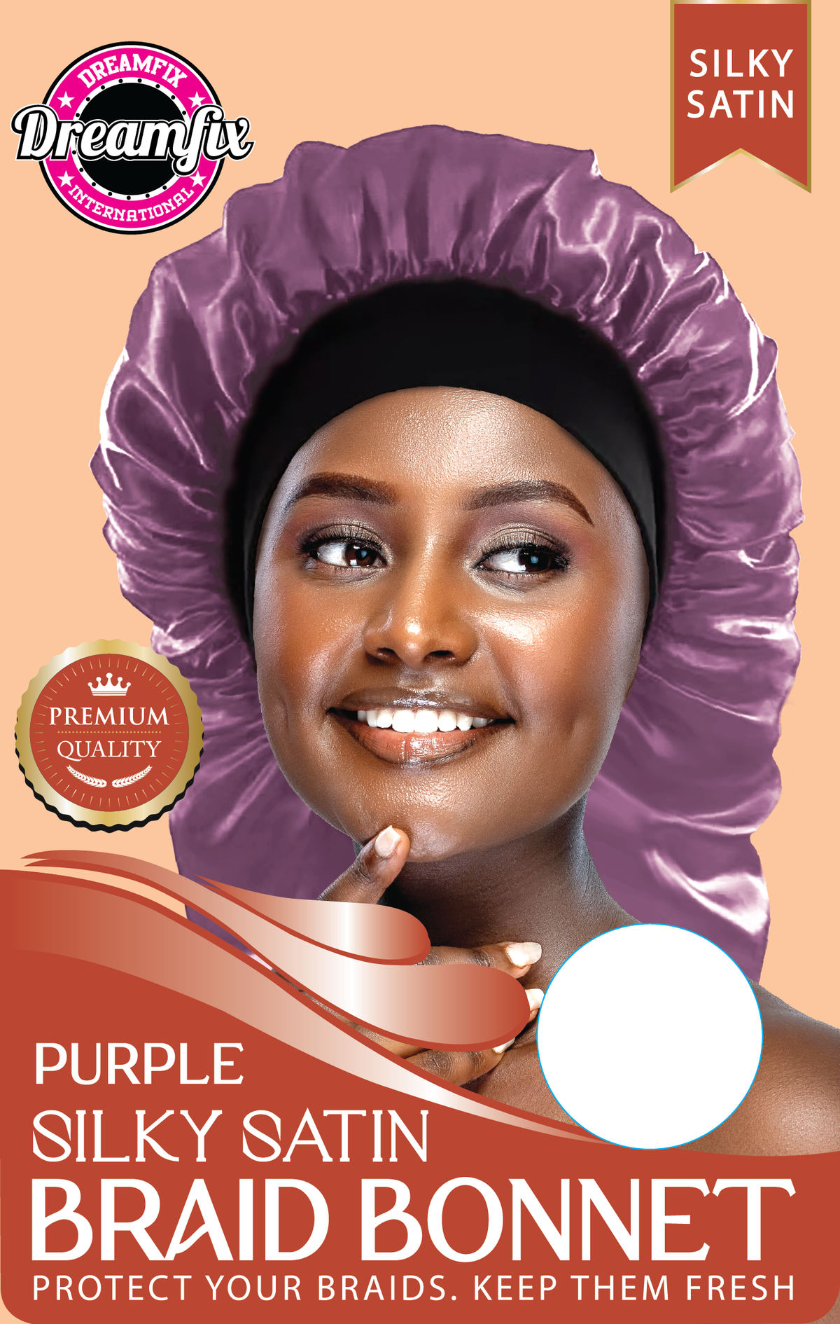 Dreamfix Silky Satin Braid Long Bonnet