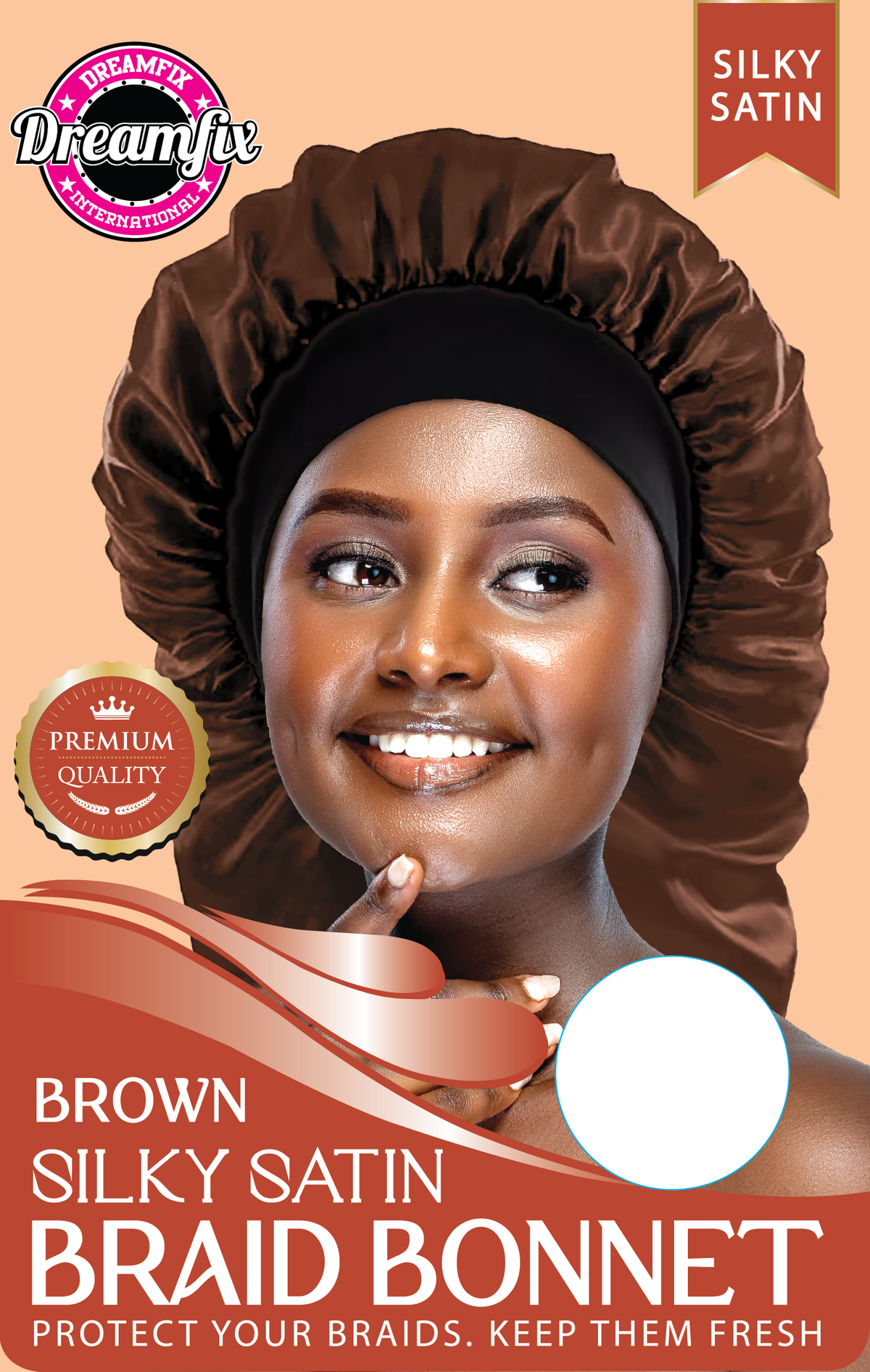 Dreamfix Silky Satin Braid Long Bonnet