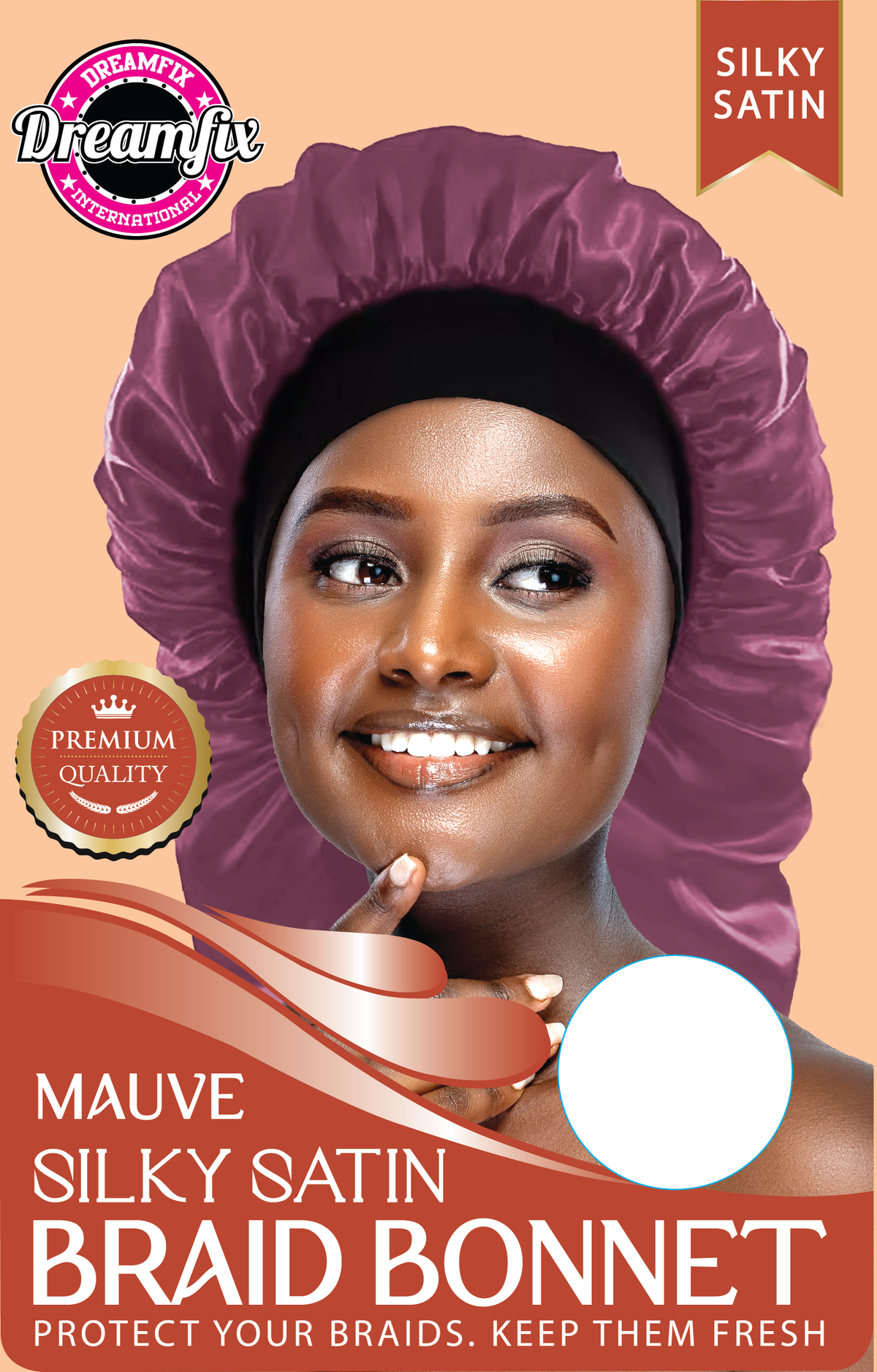 Dreamfix Silky Satin Braid Long Bonnet