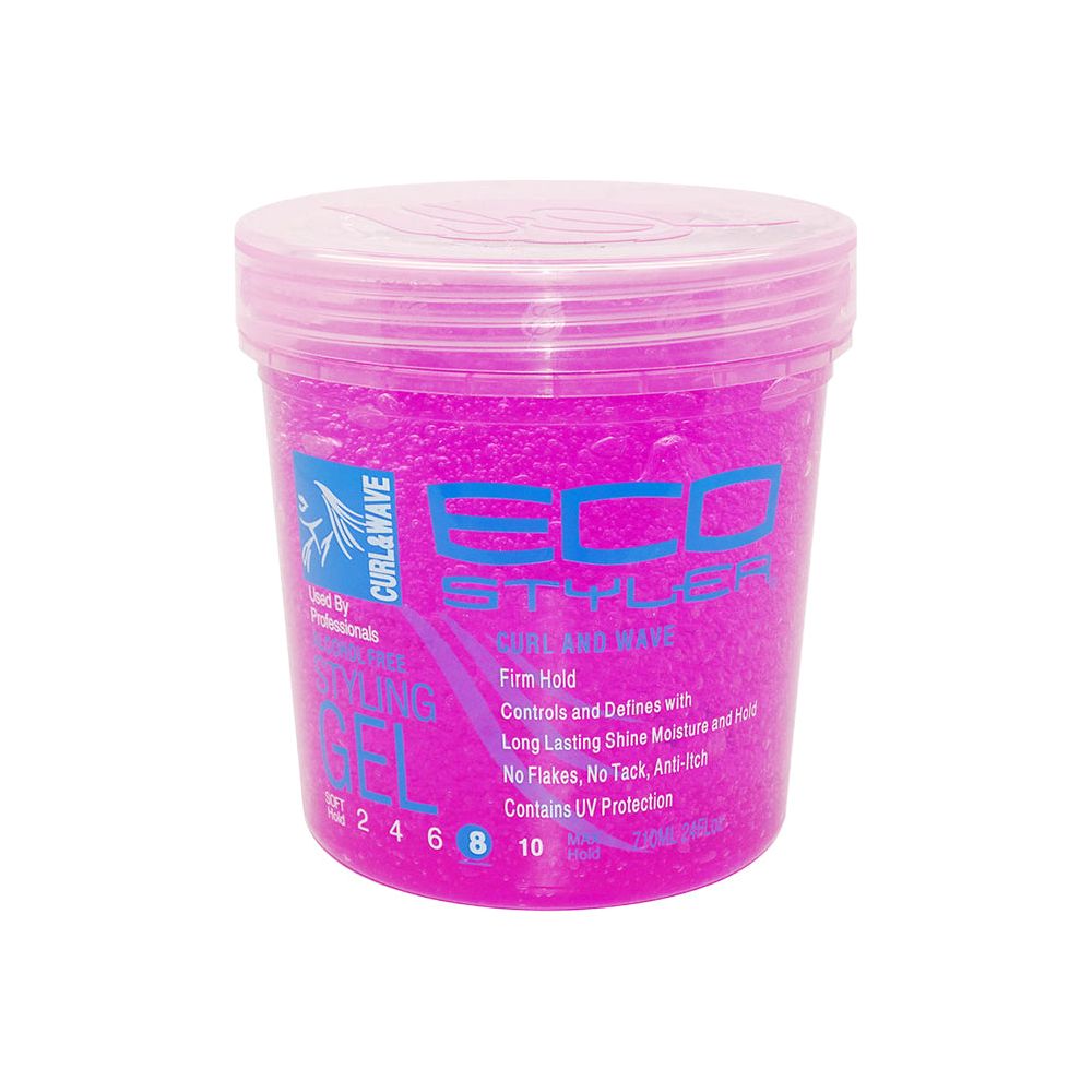 Eco Styler Pink Curl &amp; Wave Firm Hold Styling Gel 32oz/24oz/8oz