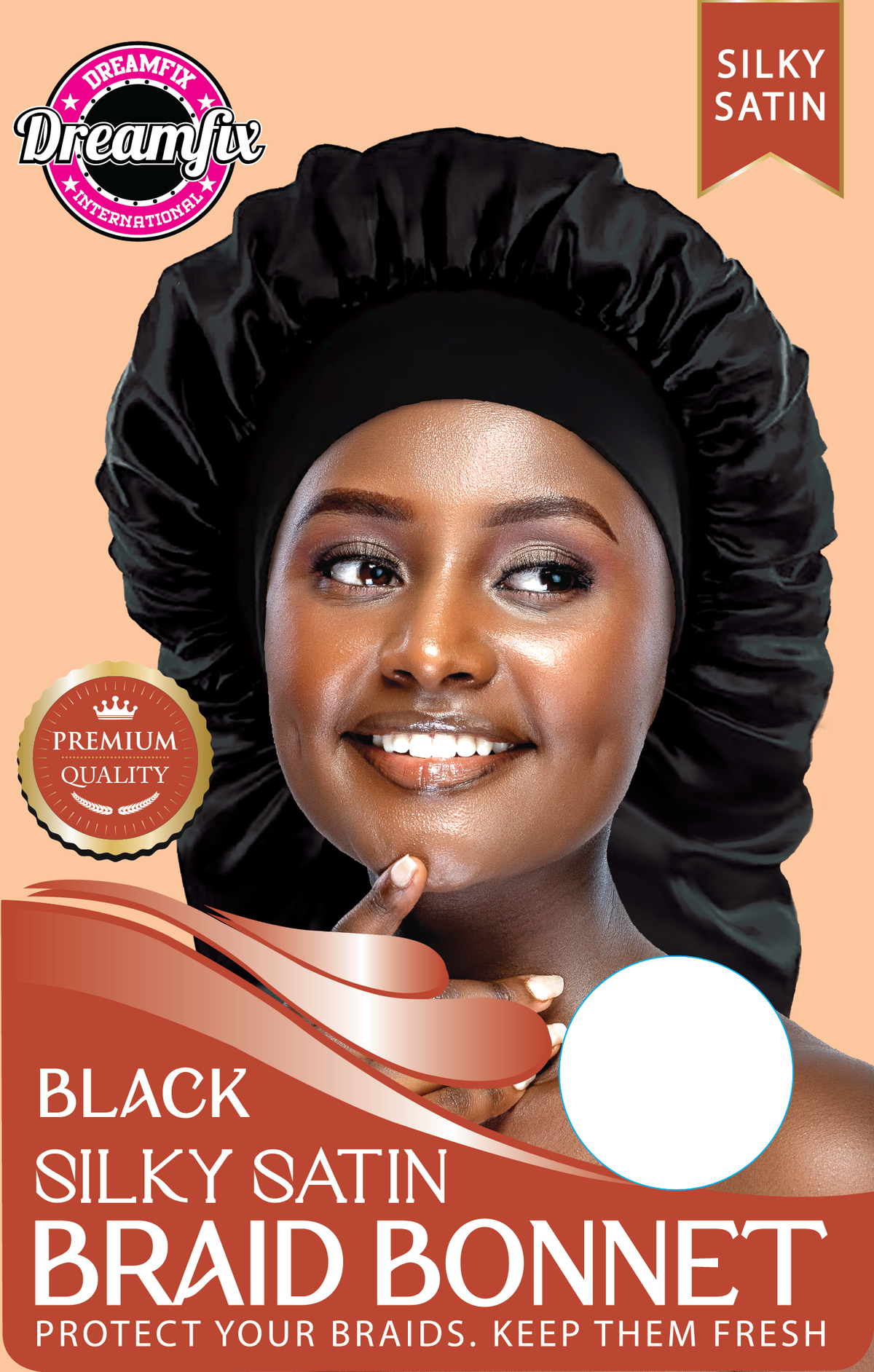 Dreamfix Silky Satin Braid Long Bonnet