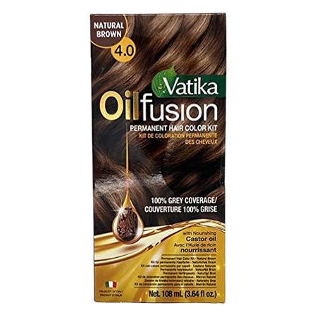 Vatika Oil Fusion Permanent Hair Color Kit 108ml