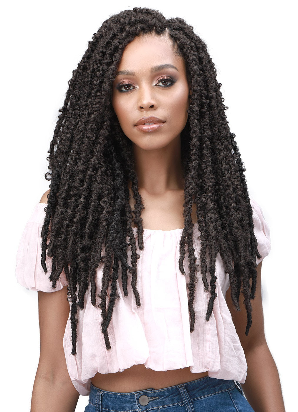 BOBBI BOSS 3X Calif. Butterfly Locs Pre-Looped Crochet Braid Kunsthaar 18&quot;