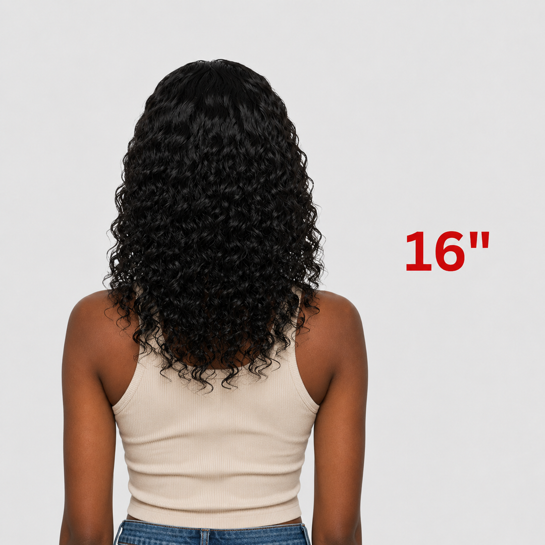 Dream Hair Half Wig Deep Wave Natural color 16"/20"