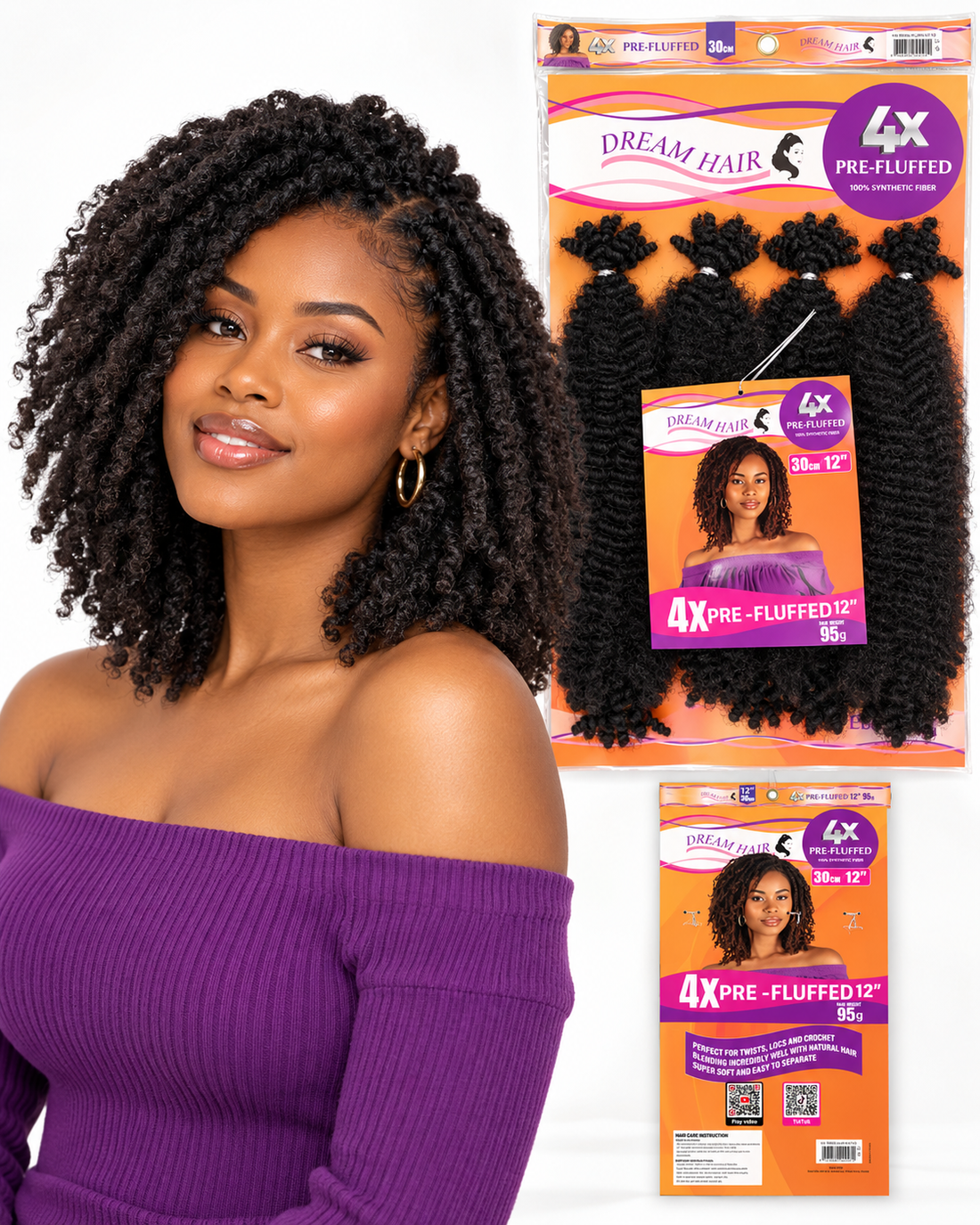 Dream Hair 4X PRE-FLUFFED 12"