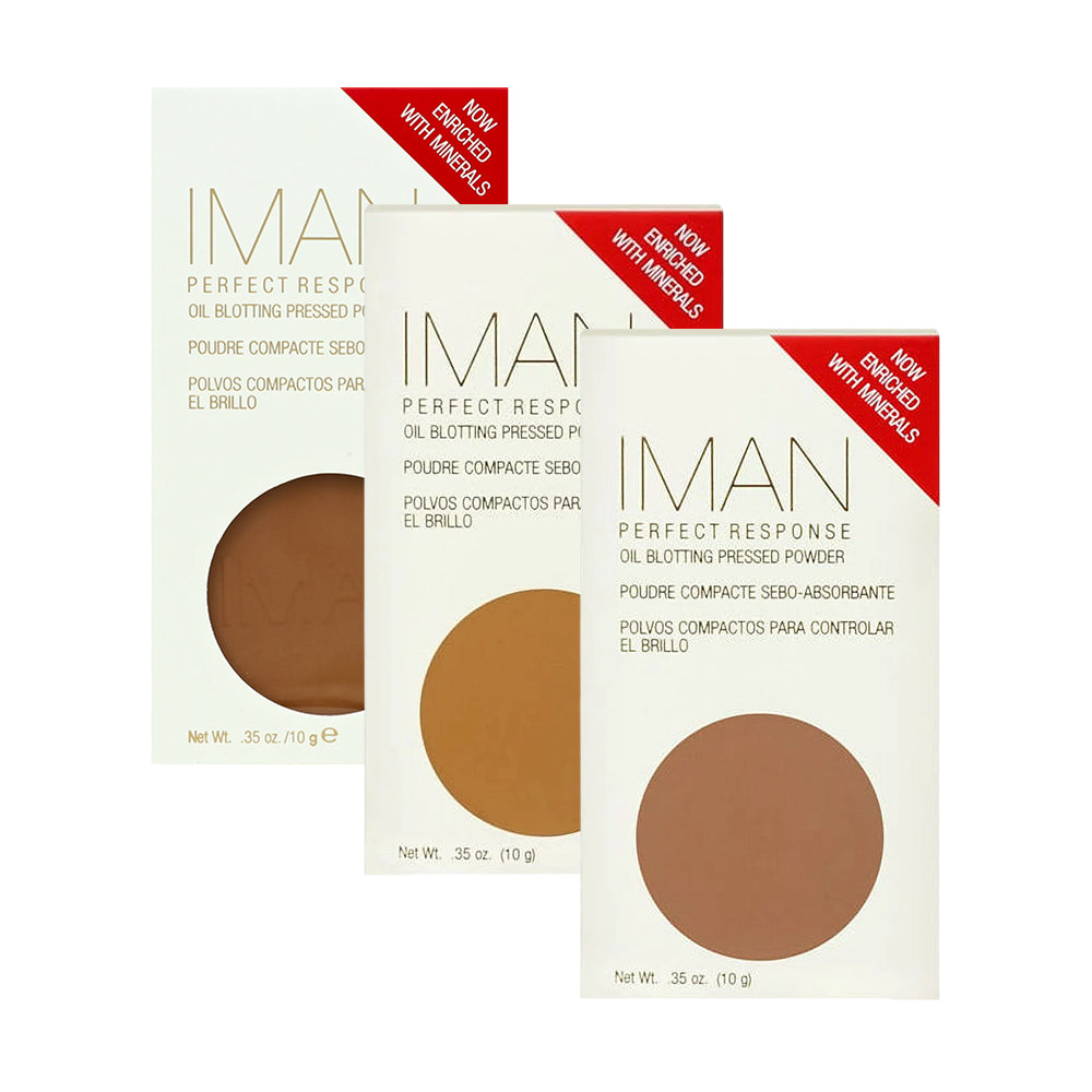 Iman Perfect Response Oil-Blotting Pressed Powder 10g