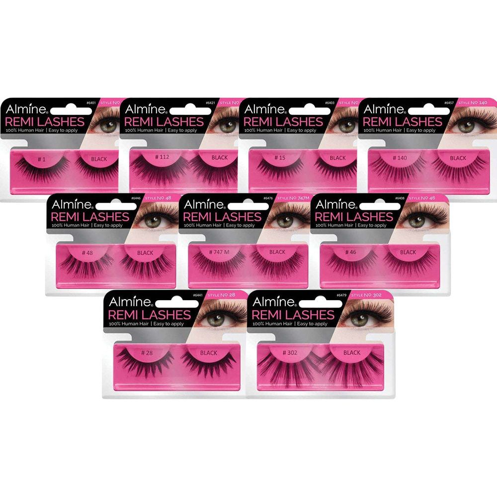 Almine Eyelashes Black 100% Remi Human hair - Gtworld.de