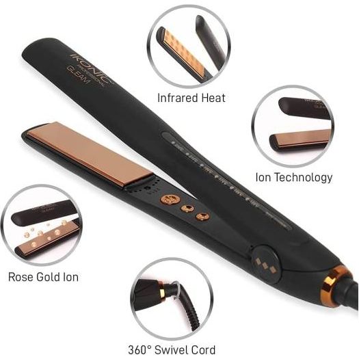 Ikonic-Professional-Gleam-Hair-Straightener-Rose-Gold-2