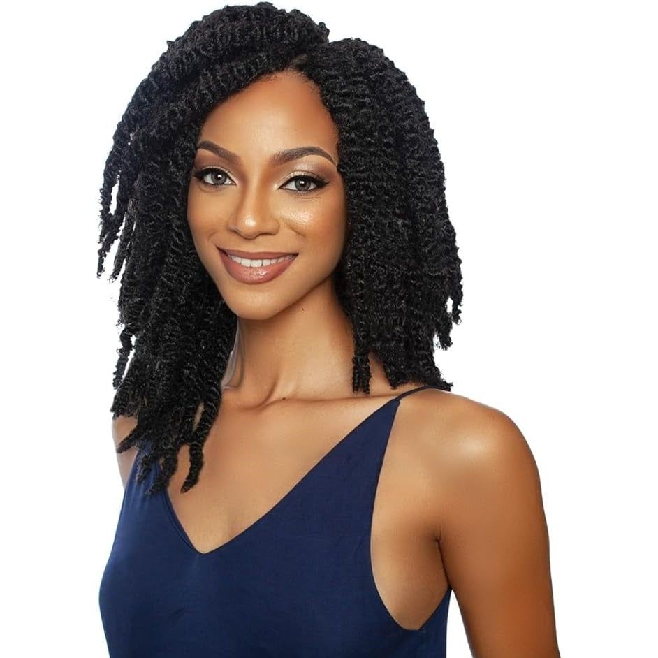 Mane Concept Afri-Naptural 3X Afro Spring Twist Synthetic Hair 16&quot; / 24&quot;