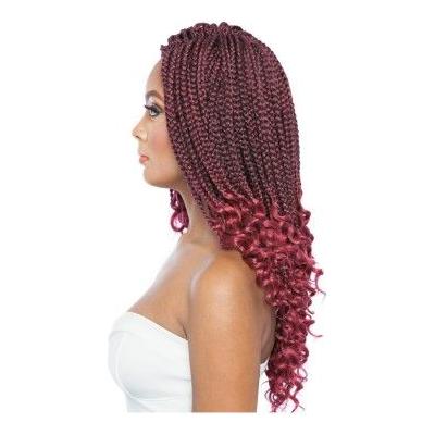 Mane Concept Afri-Naptural 3X Curly Ends Box Braids Synthetic Hair 14&quot; / 18&quot;