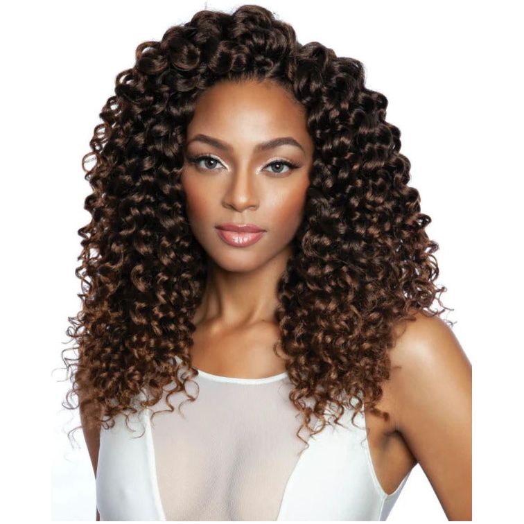 Mane Concept Afri-Naptural Caribbean 3X Sassy Curl Crochet Braid Kanekalon + Toyokalon Fiber 14&quot;