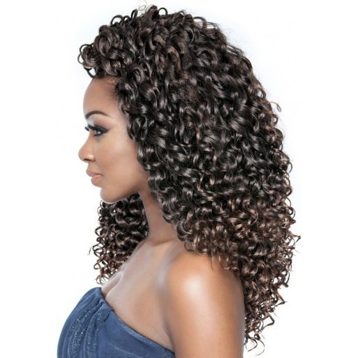 Mane Concept Afri-Naptural Caribbean Sassy Curl Crochet Braid Kanekalon + Toyokalon Fiber 18&quot;