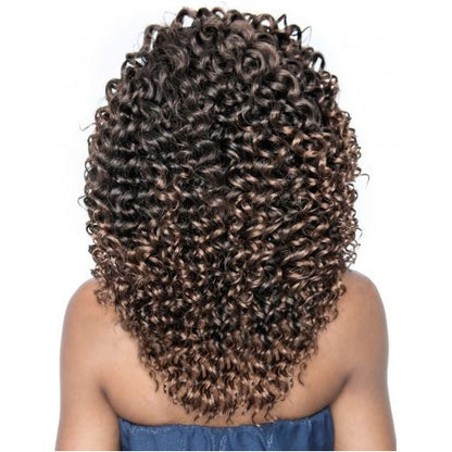 Mane Concept Afri-Naptural Caribbean Sassy Curl Crochet Braid Kanekalon + Toyokalon Fiber 18&quot;