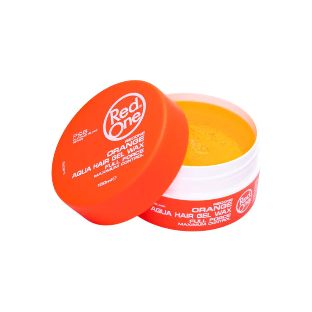 RED ONE Aqua Hair Gel Wax Full Force Orange 150ml