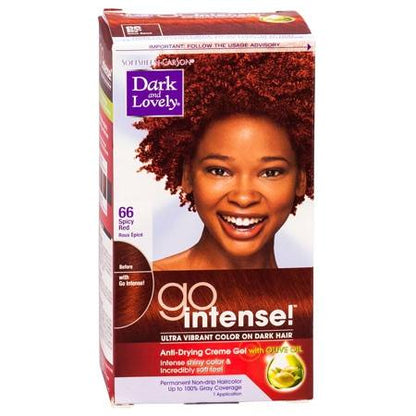 Dark and Lovely Soft Sheen-Carson Go Intense Ultra Vibrant Color On Dark Hair