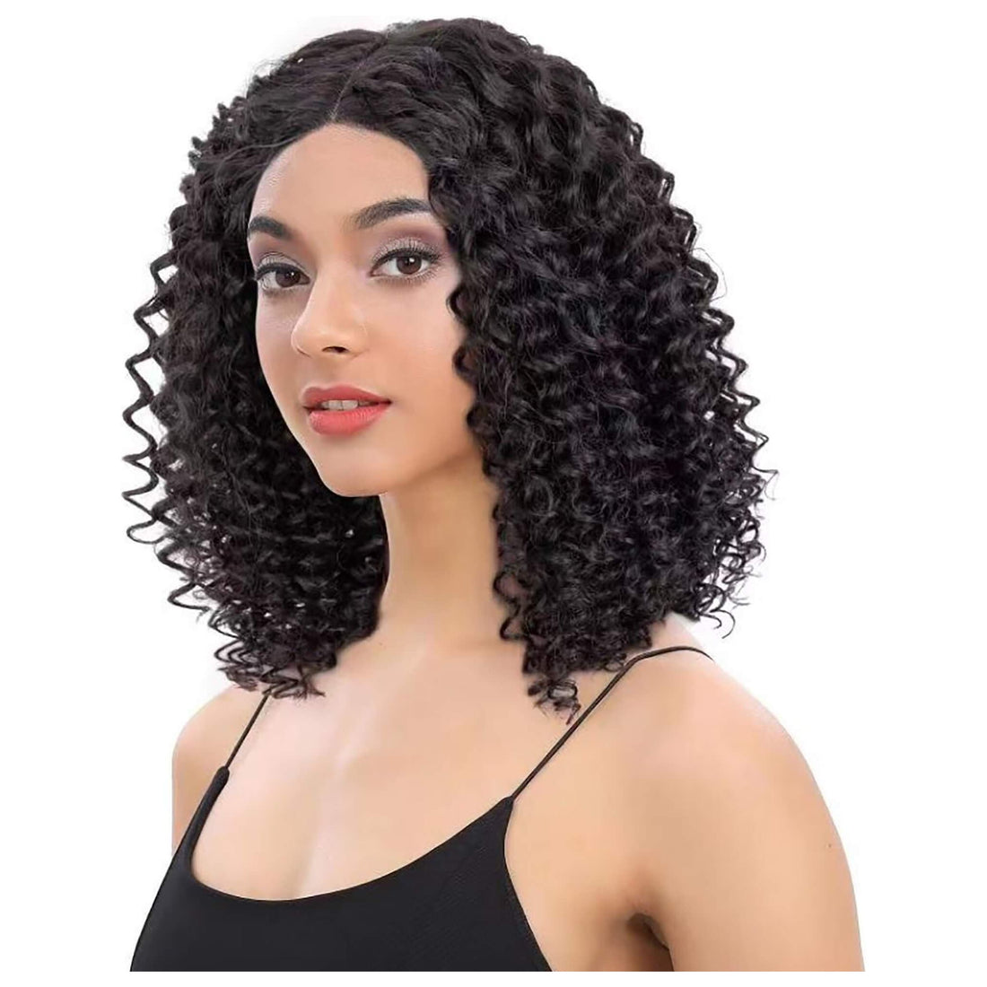 Zoe-human-hair-synthetic-curly-short-wig-ringlet-1