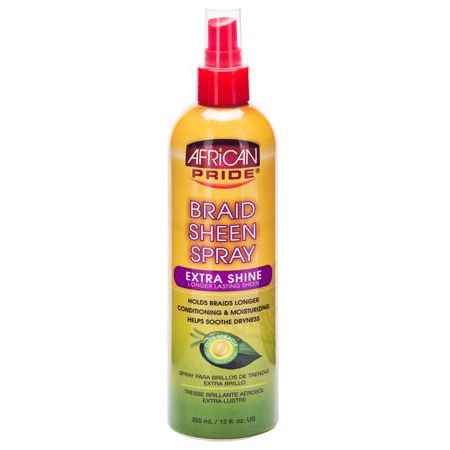 African Pride Braid Sheen Spray Extra Shine 355ml - Gtworld.de