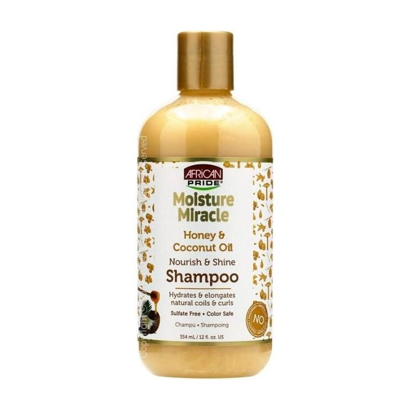 African Pride Honey &amp; Coconut Oil Nourish and Shine Shampoo 354ml - Gtworld.de