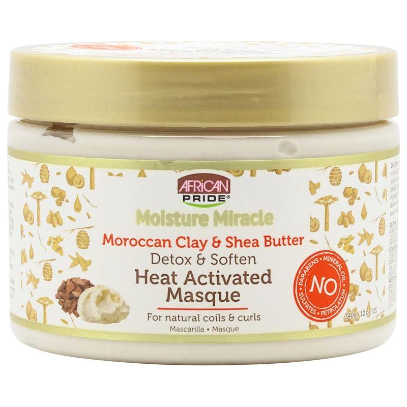 African Pride Moroccan Clay &amp; Shea Butter Heat Activated Masque 340g - Gtworld.de