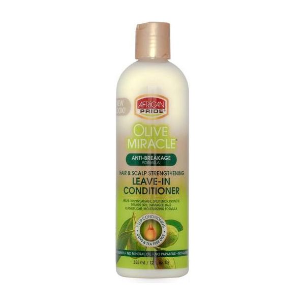 African Pride Olive Miracle Anti Breakage Hair &amp; Scalp Strengthening Leave in Conditioner 12 Oz - Gtworld.de