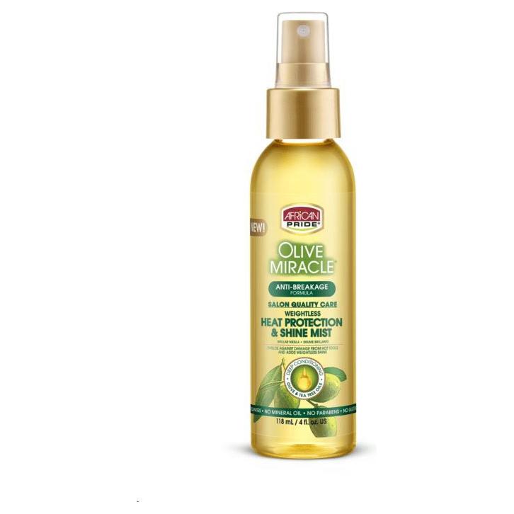 African Pride Olive Miracle Weightless Heat Protection &amp; Shine Mist 4oz - Gtworld.de