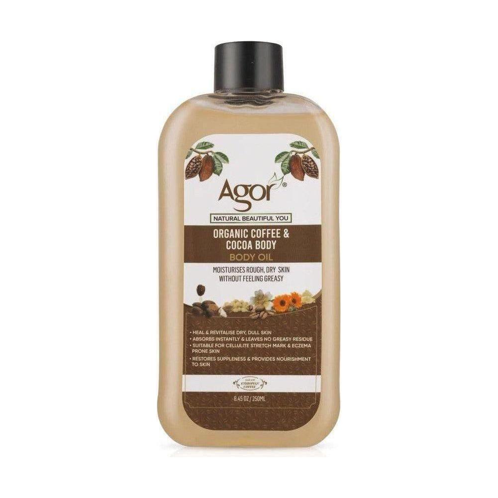 Agor Organic Coffee &amp; Cocoa Body Oil 250ml - Gtworld.de