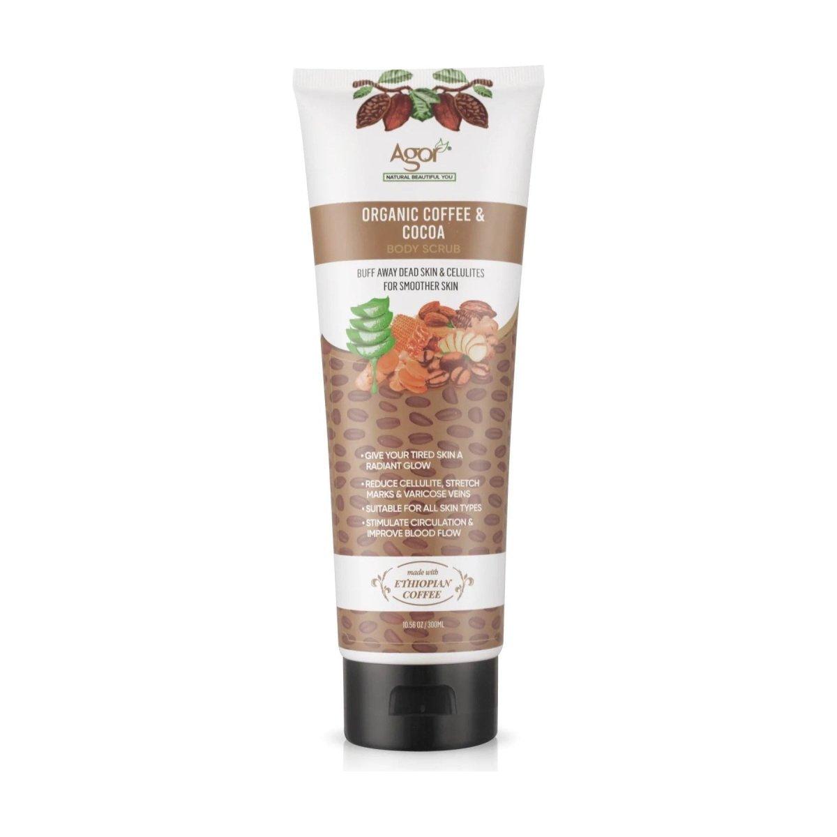 Agor Organic Coffee &amp; Cocoa Butter Body Scrub 300ml - Gtworld.de