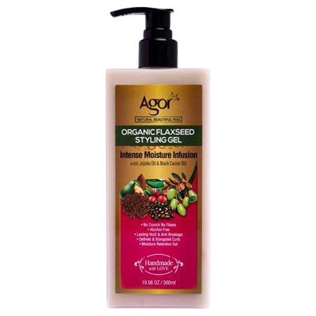 Agor Organic Flaxseed Styling Gel 300ml - Gtworld.de