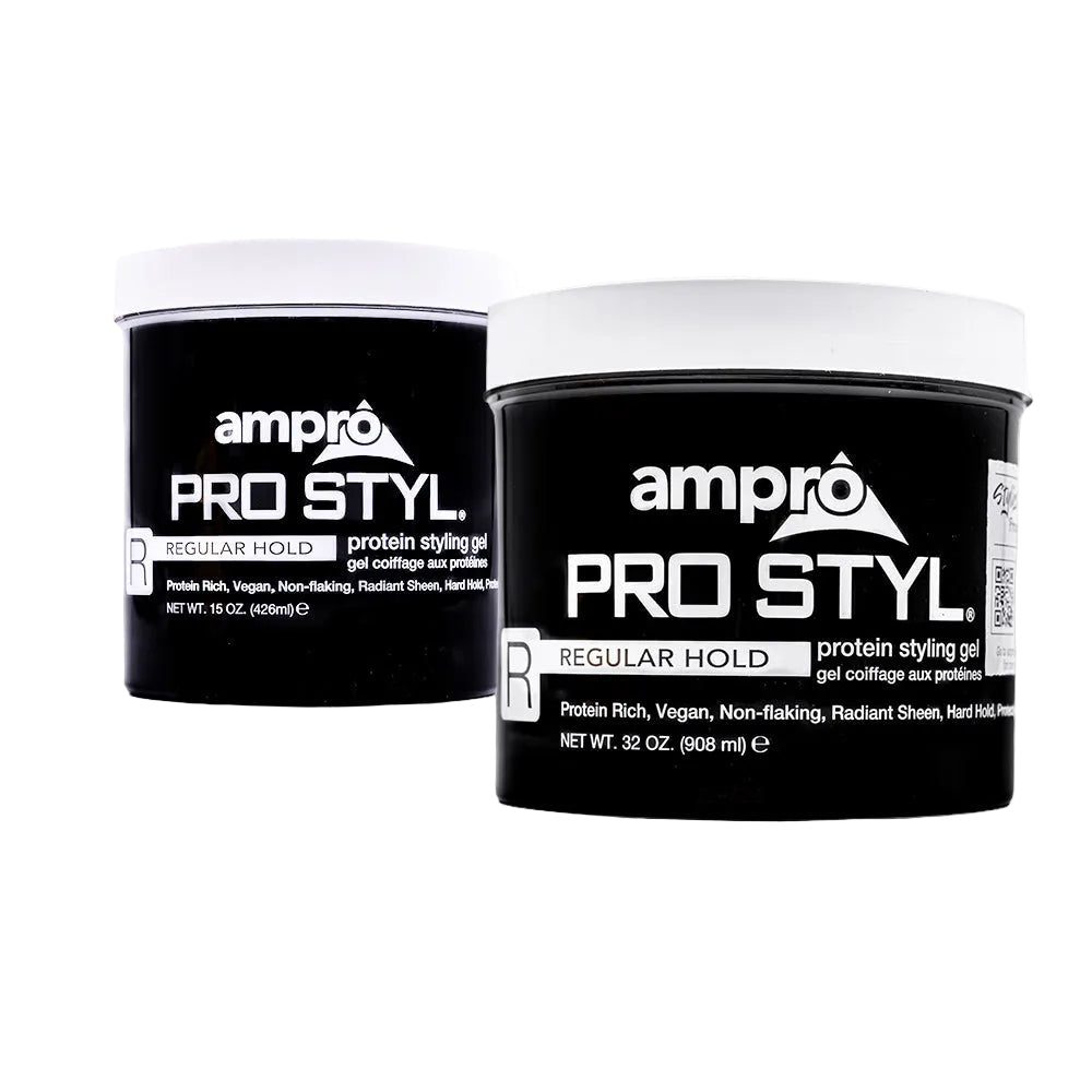 ampro Pro Styl protein Regular Hold styling gel 15oz /32oz - gtworld.de