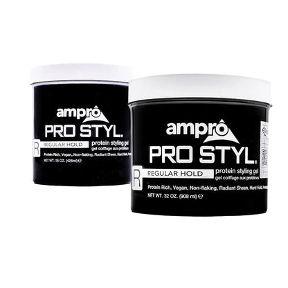 ampro Pro Styl protein Regular Hold styling gel 15oz /32oz - gtworld.de