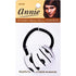 Annie Curved Ponytail Ring With Thick, Black Elastic - Gtworld.de