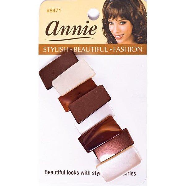 Annie Irregular Auto Barrette/Haarspange,9 cm, Acrylic, Braun - Gtworld.de