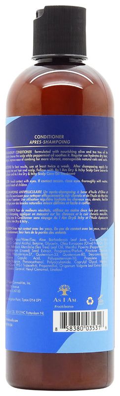 As I Am Dry &amp; Itchy Olive and Tea Tree Oil Conditioner 355ml - Gtworld.de