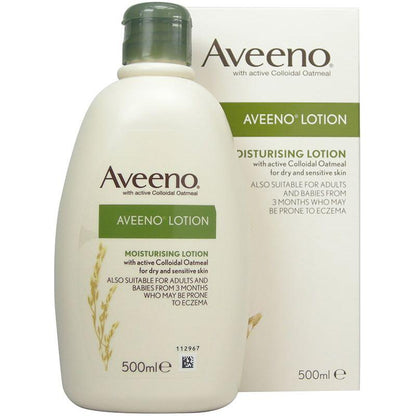 Aveeno with active Colloidal Oatmeal Moisturizing Lotion 500ml - Gtworld.de