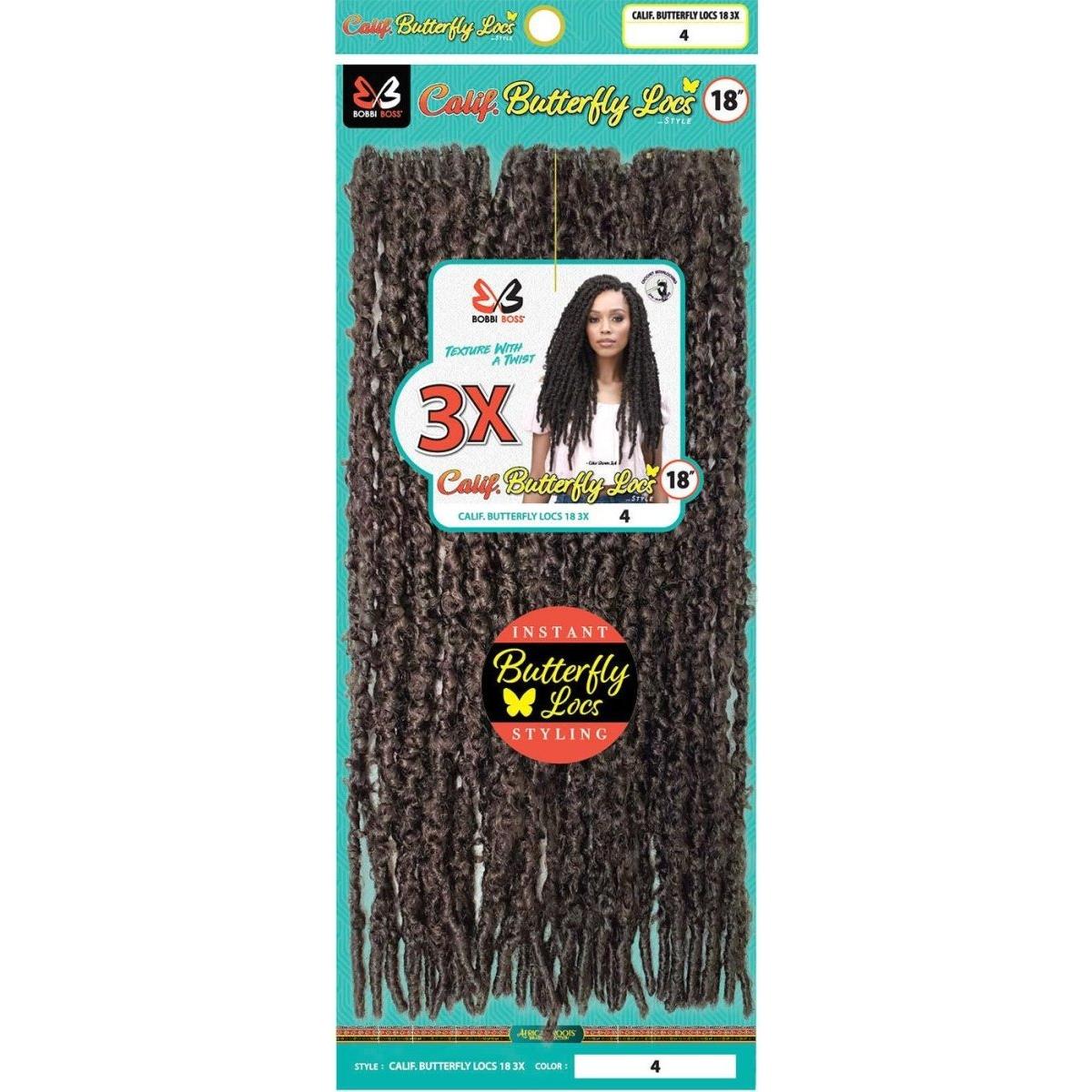 BOBBI BOSS 3X Calif. Butterfly Locs Pre - Looped Crochet Braid Kunsthaar 18&quot; - Gtworld.de