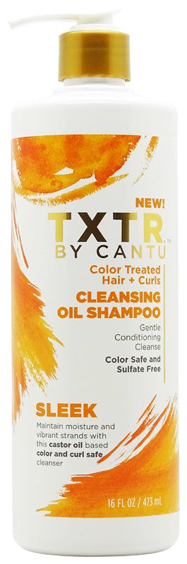 TXTR by Cantu Color Treated Hair + Curls Cleansing Oil Shampoo 473ml