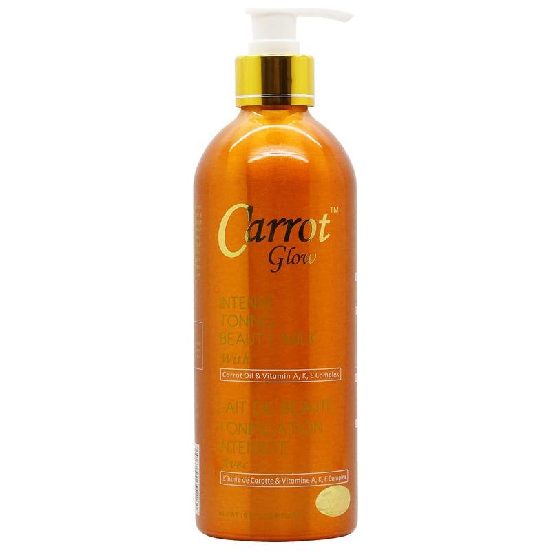 Carrot Glow Intense Toning Beauty Milk with Carrot Oil &amp; Vitamin A,K,E Complex 500ml - Gtworld.de