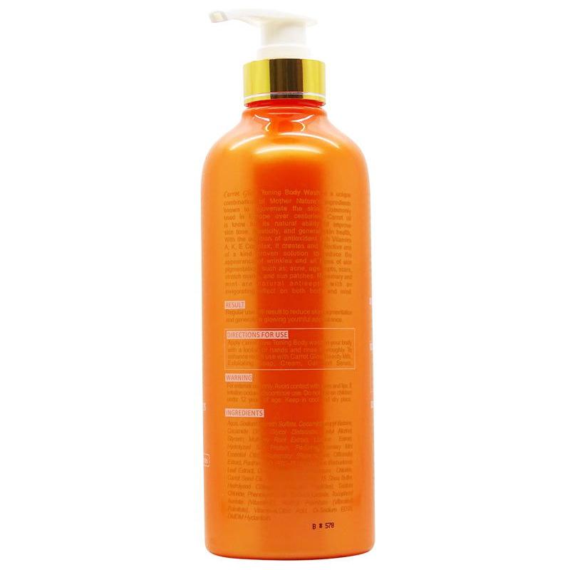 Carrot Glow Intense Toning Body Wash Rosemary Mint with Carrot Oil &amp; Vitamins A, K, E Complex 500ml - Gtworld.de