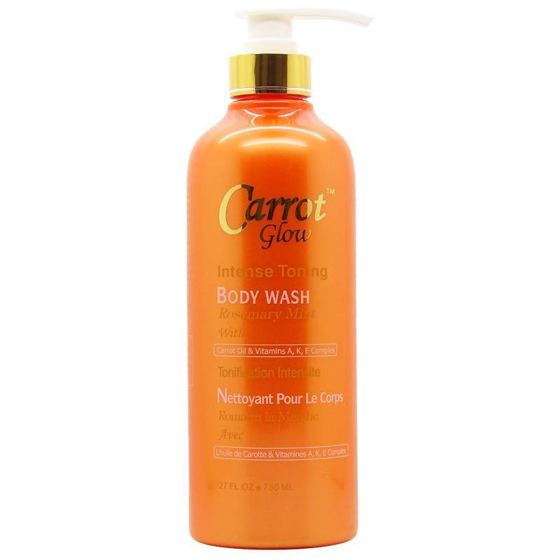 Carrot Glow Intense Toning Body Wash Rosemary Mint with Carrot Oil &amp; Vitamins A, K, E Complex 500ml - Gtworld.de