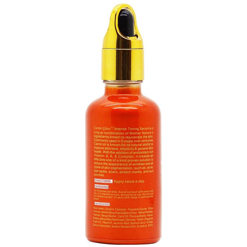 Carrot Glow Intense Toning Serum with Carrot Oil &amp; Vitamin A,K,E Complex 50ml - Gtworld.de