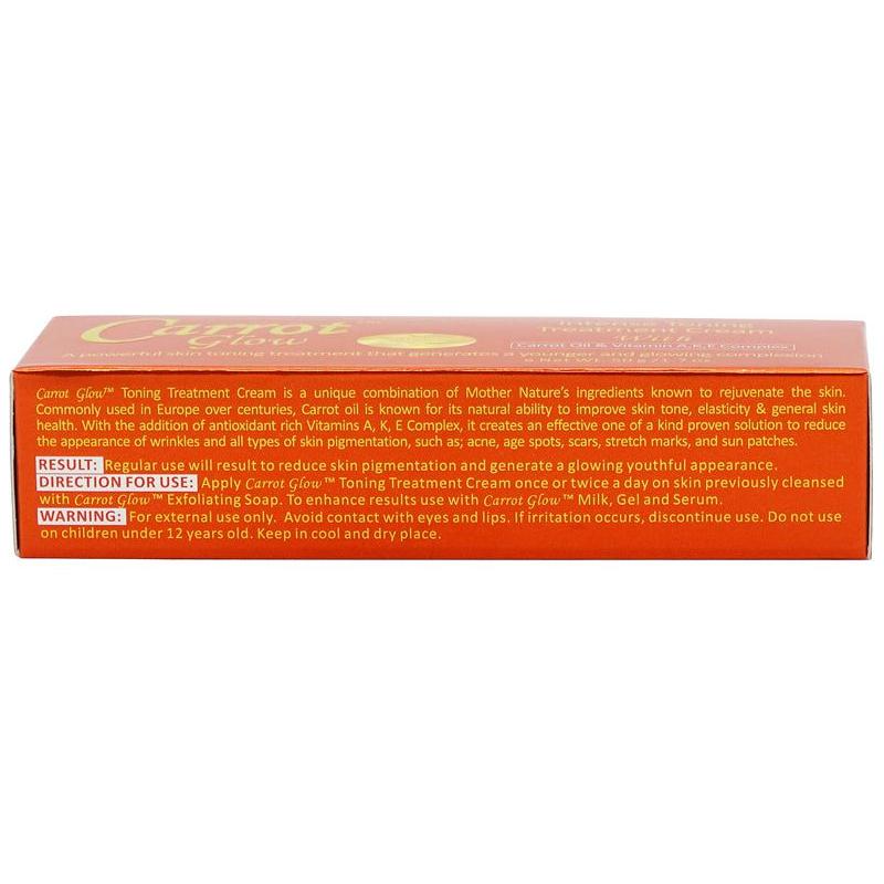 Carrot Glow Intense Toning Treatment Cream with Carrot Oil &amp; Vitamin A,K,E Complex 50g - Gtworld.de