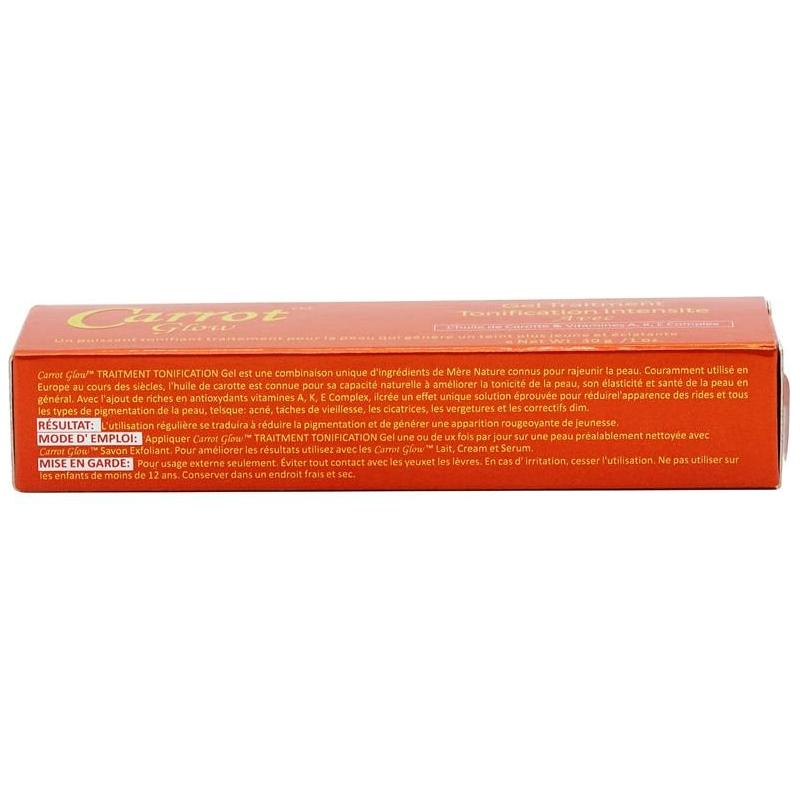 Carrot Glow Intense Toning Treatment Gel with Carrot Oil &amp; Vitamin A,K,E Complex 30g - Gtworld.de