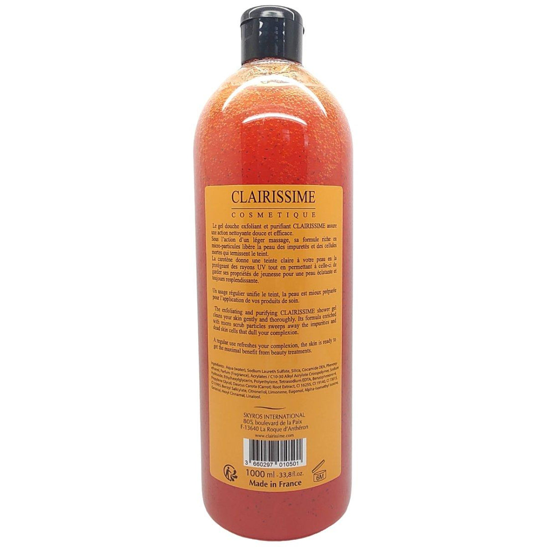 Clairissime Exfoliant Carrot Shower Gel 1000ml - Gtworld.de