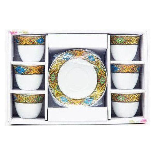 Coffee cups and coasters set of 6+6 - gtworld.de