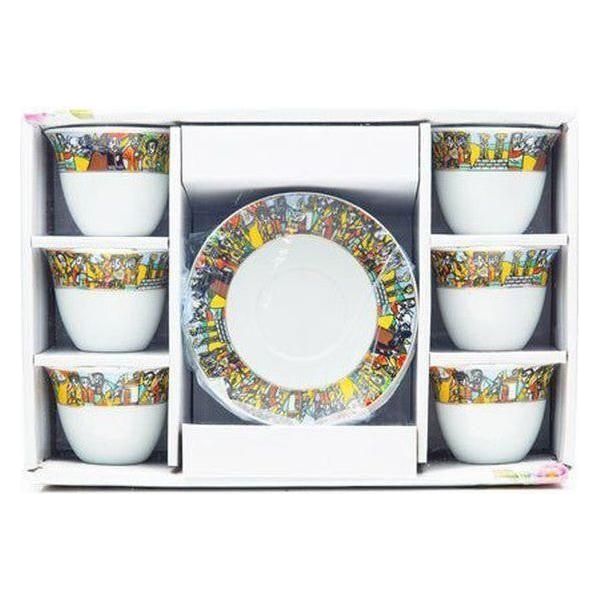 Coffee cups and coasters set of 6+6 - gtworld.de