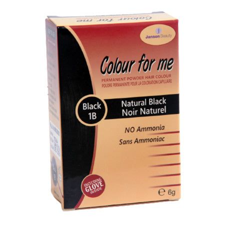 Janson Beauty Colour For Me Permanent Powder Hair Colour - Natural Black 1B