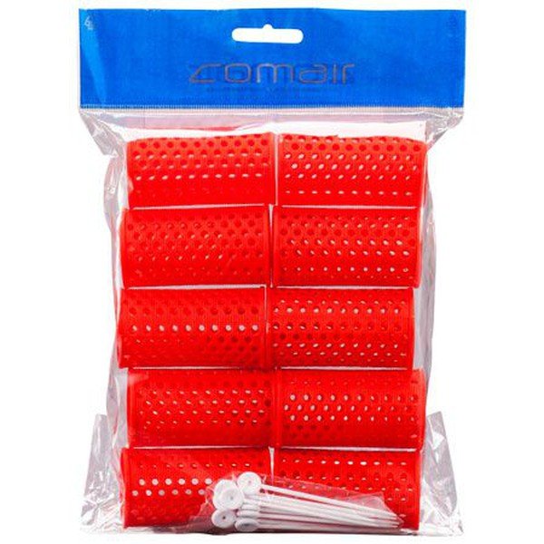 Comair Mesh Rollers Red :3011744 (10 Pcs/Pack) - Gtworld.de