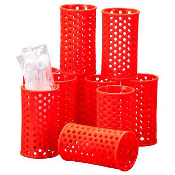 Comair Mesh Rollers Red :3011744 (10 Pcs/Pack) - Gtworld.de